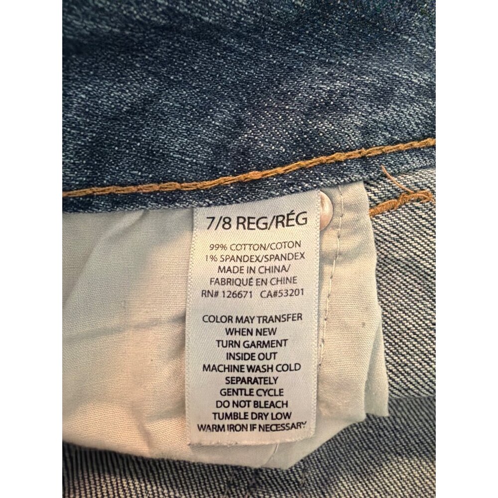 Aeropostale Bayla Skinny Jeans Blue Denim Mid Rise Stretch Size 7/8 - Picture 5 of 5
